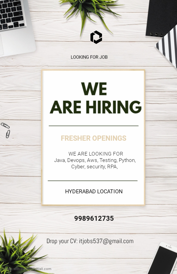 We are hiring Flyers - Made with PosterMyWall